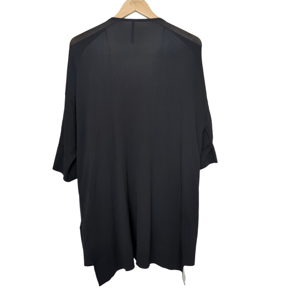 Liviana Conti Black Long Knit Minimalist Sweater Duster - Picture 9 of 13